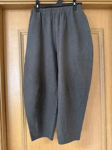 요건 레일 울 100 와이드 팬츠 허리밴딩