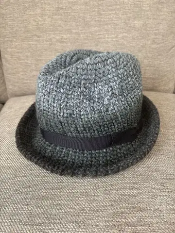 카시라 ca4la 그레이 니트 햇 중절모 XL