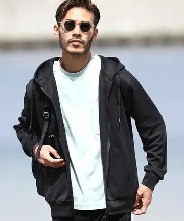 새상품급 roshell 로쉘 집업 스트레치 저지 후드티 M