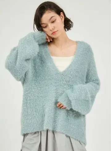 emmi 페더 라메 니트 풀오버