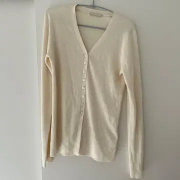 plage floche rib 가디건 리브 니트