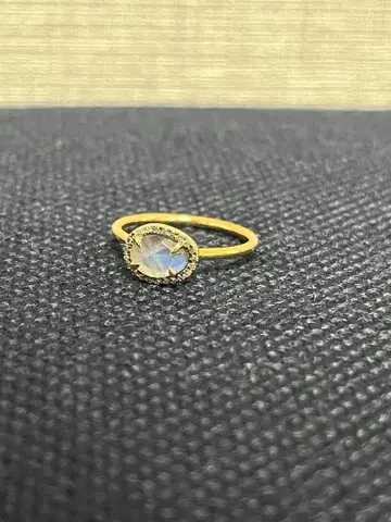 미디엄 래브라도 라이트 파베 다이아몬드 반지 11호