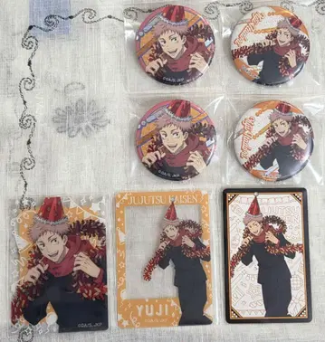 주술회전 돈키 캔뱃지 클리어 카드 특전 카드 이타도리 유우지 7세트