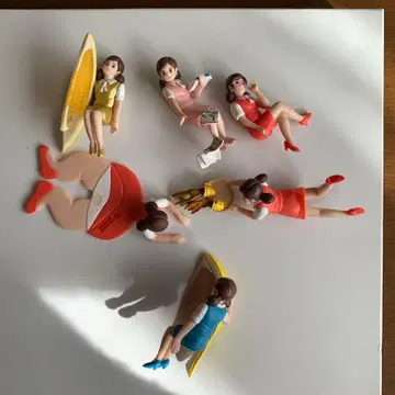 여성 캐릭터 피규어 6체 세트