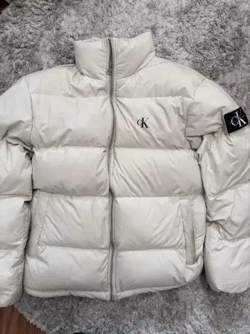 캘빈 클라인 화이트 다운 자켓