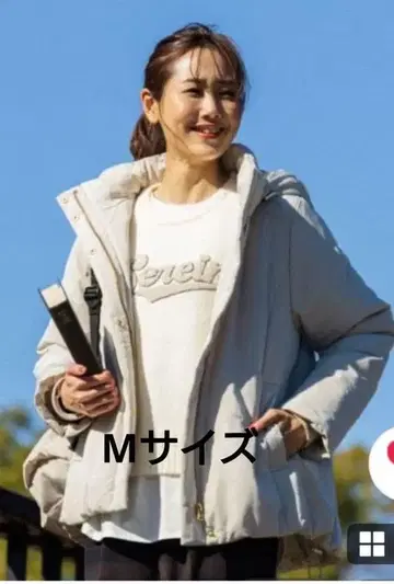 글로벌 워크 라이트 웜 발수 후드 블루종 M 사이즈 아우터