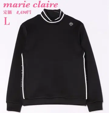 새상품 [marie claire] 마리끌레르 골프 긴팔 모크넥 셔츠 L