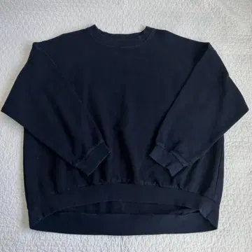 우즈이로 우즈이로 자수 직조 라운드 트레이닝복 네이비 블랙