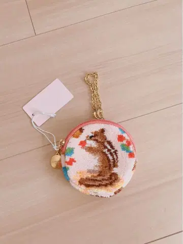 FEILER 러브러리 새상품 다람쥐 자수 파우치 컴팩트