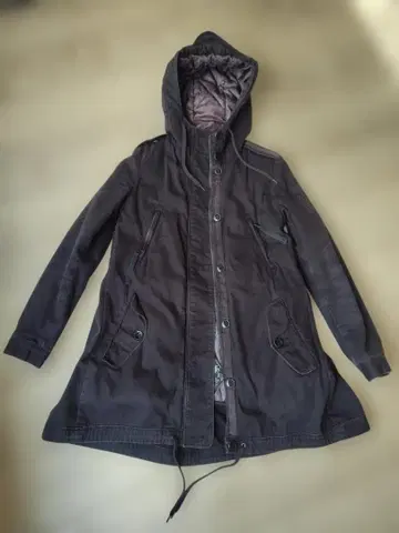 55DSL 후드 부착 모즈 코트