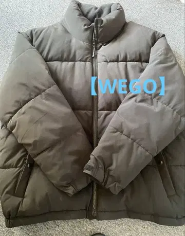 [ WEGO ] 블랙 다운 자켓 M 후드 없음