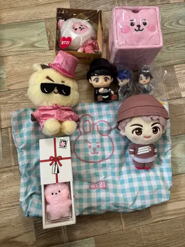 BT21 COOKY 봉제 인형 정국 피규어 세트