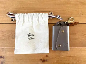 일비종떼 키케이스 키링 가죽 그레이 키링