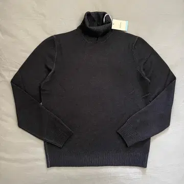 새상품 GRAN SASSO 미들 게이지 제품 염색 울 터틀넥 니트