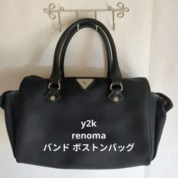 renoma y2k 레트로 핸드백 보스턴 백 사선 금장 장식 포함