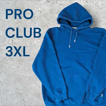 PRO CLUB 헤비 무게 후드티 3XL 파랑