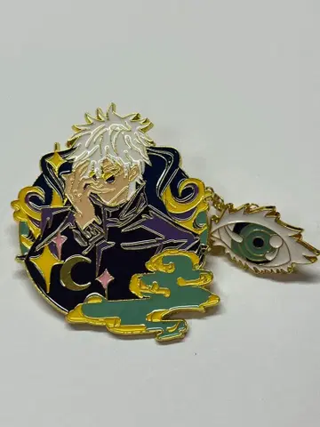 주술회전 고죠 사토루 가챠가챠 핀 배지