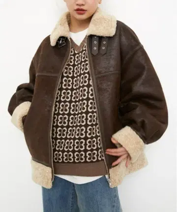 LAGUAGEM VINTAGE OVER F/MOUTON COAT 무스탕