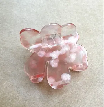 마리메꼬 Marimekko 꽃 모양 핑크 우니코 헤어 클립