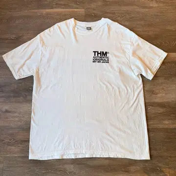 THM 로고 로고T셔츠 화이트 2XL 완판템 Wax