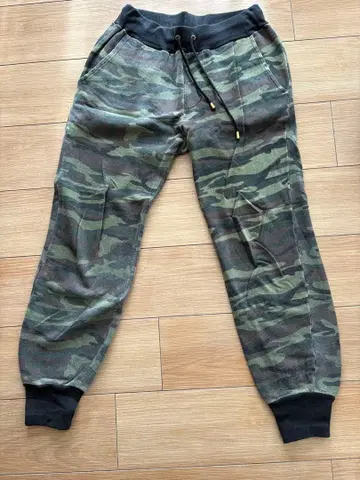 카모플라쥬 디자인 조거 팬츠 면 100%
