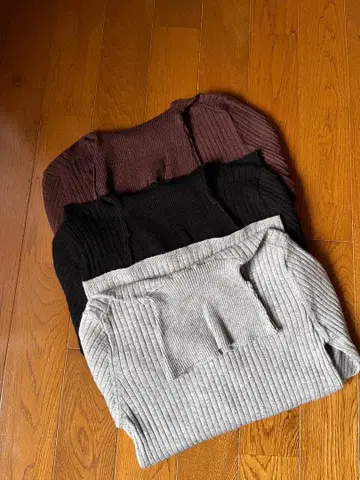 Ungrid 리브 니트 스웨터 3종 세트