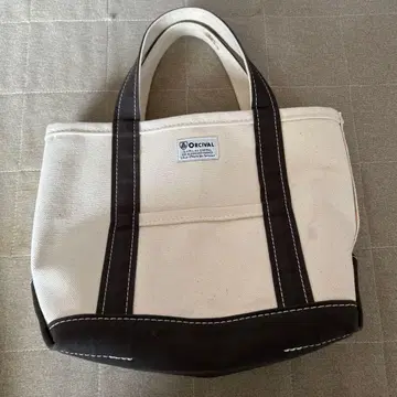 ORCIVAL 토트백 아이보리/다크 브라운