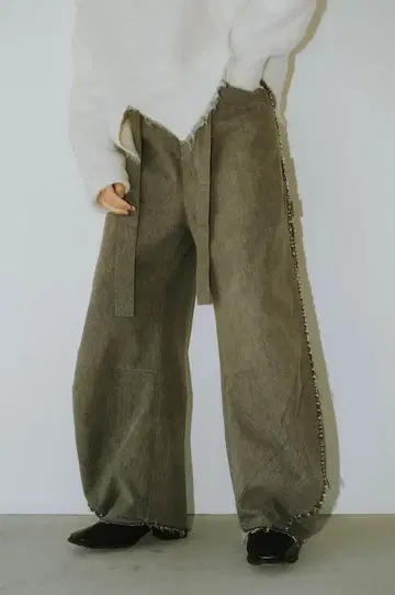 투버클 패치워크 데님 유니섹스 m 사이즈