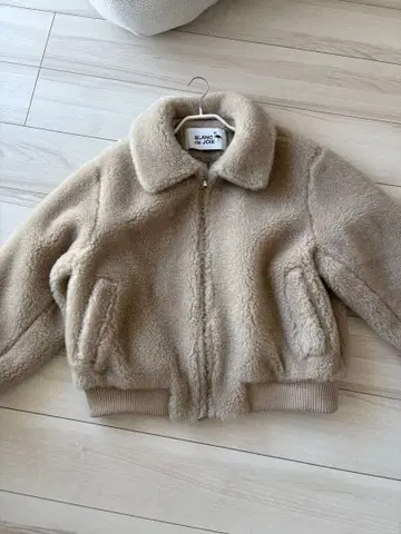 BLANC de JOIE 한국 보아 블루종 코트 보아 블루종 베이지