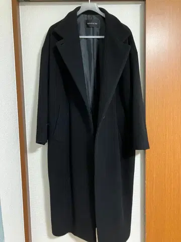 mizuiro ind 울 블렌드 스탠드 카라 코트 24AW