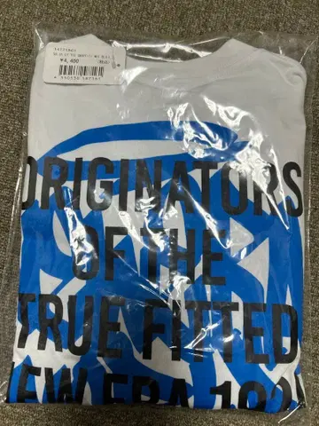 New Era 그래픽 T셔츠 화이트/블루