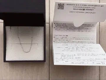 K10WG 다이아몬드 목걸이 반돔 아오야마