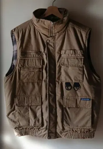 RENEGADE 베이지 브라운 낚시용 조끼 L 사이즈
