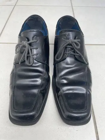 블랙 가죽 비즈니스 슈즈