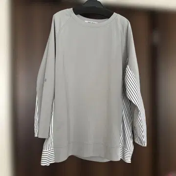 BOYS' ROOM 그레이 긴팔 T셔츠