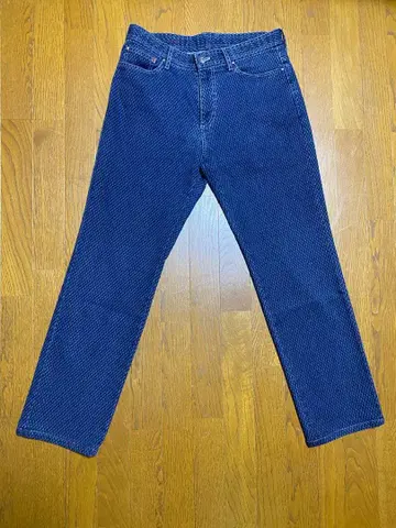 바라시 밀라노 데님 팬츠 인디고 스트레치 텍스타일