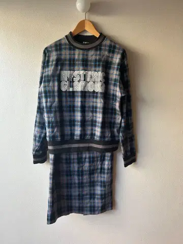 HYSTERIC GLAMOUR 체크 무늬 셋업