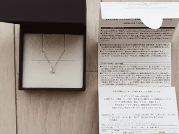 K10 WG 문스톤 목걸이 반돔 아오야마