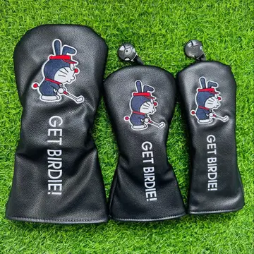 새상품 3세트 도라에몽 골프클럽헤드커버 1+FW+UT 블랙