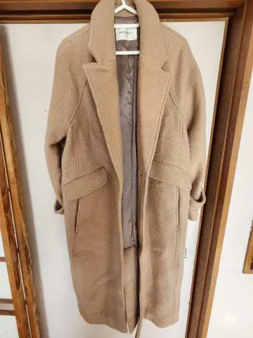 MOUSSY 베이지 롱 코트