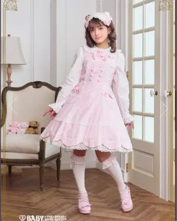 쿠먀쨩의 Lovely Parade 오버롤 스커트 핑크