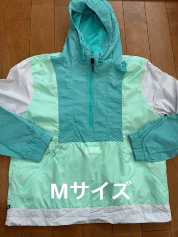 adidas 후드 부착 나일론 윈드브레이커 M 에메랄드 그린