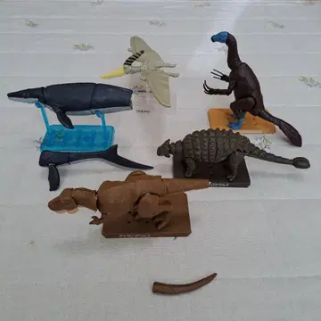 플라노사우루스 조립 완료 5체 묶음 판매 정크