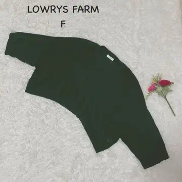 로리즈팜 [ F ] 크루넥 니트 스웨터 코튼 숏 기장