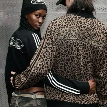 BADBLOOD 레오파드 무늬 집업 자켓