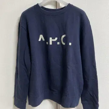 A.P.C. 남성용 맨투맨 속기모 네이비