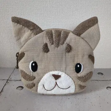 패치워크 고양이 파우치