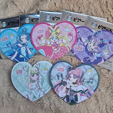 너와 아이돌 프리큐어 비어드 파파 코스터 홀로그램 5장 세트