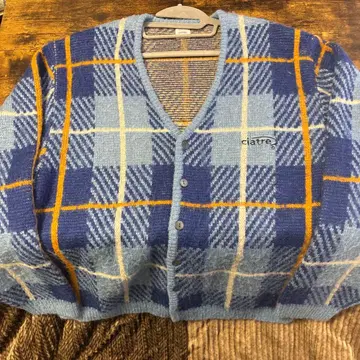 ciatre 시어터 체크 무늬 모헤어 가디건