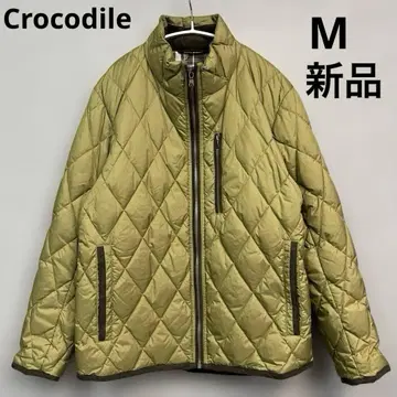 크로커다일 다운 자켓 카키 퀼팅 M